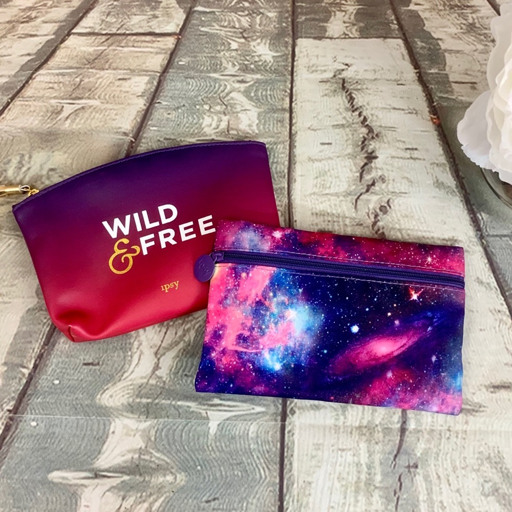 3/$20 Set of Two Ipsy Bags Mini Cosmetic Bags